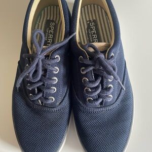 Vans Men's Navy Canvas Boat Shoes